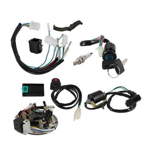 Stator Wire Harness Loom CDI Ignition Coil Kit For Dirt Pit Bike 50cc -140cc ATV