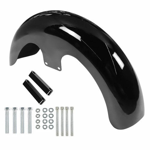 23" ABS Wrap Front Fender For Road King Electra Glide Custom Bagger Touring