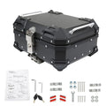 22L Motorcycle Aluminum Trunk Rear Top Case Luggage Tour Tail Tool Box Lock