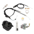 For Yamaha Peewee PW50 PY50 Carburetor Carb Air Filter Box Throttle Choke Cable