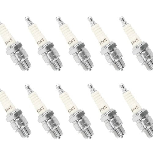 10 Pk Ngk B7HS Spark Plugs 5110 Standard Non Resistor M14 x 1.25 Kawasaki Suzuki