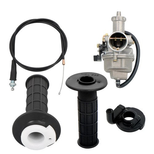 For Honda XR100 XR100R CRF100F Carburetor&Handlebar Hand Grip Throttle Cable