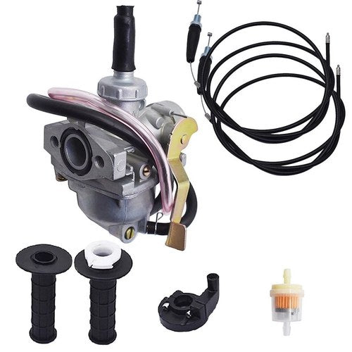 Carburetor & Throttle Cable & Handle Grip Bar 2004-2009 For Honda CRF50F (7/8")