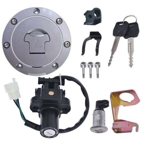 For Honda 2003-2006 CBR600RR Ignition Switch Fuel Gas Cap Seat Lock Key Set