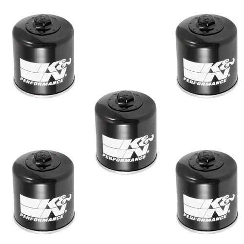 5 Pack K&N KN-204-1 Spin On Oil Filters Honda Kawasaki Suzuki Yamaha Motorcycle