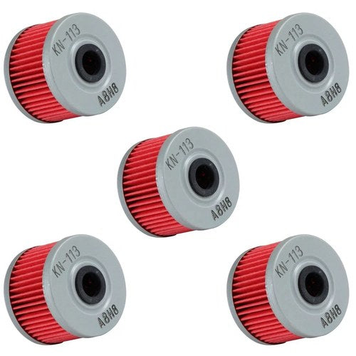5 Pack K&N Performance Oil Filter Cartridge Honda CRF250 2019-2023 Motorcycle