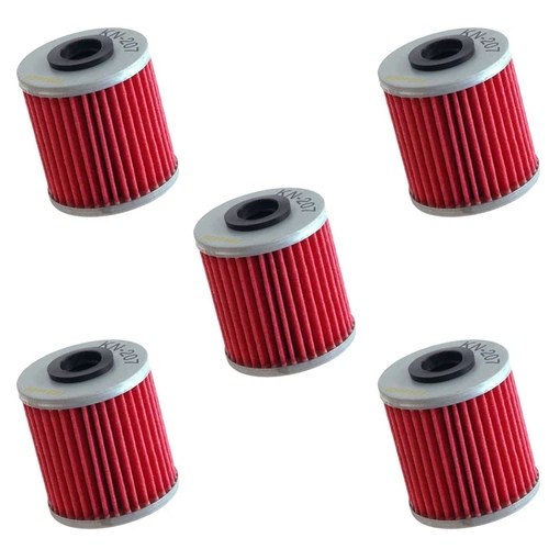 5 Pack K&N Oil Filters Kawasaki KX250 KX450 Suzuki TU250 RMZ250 RMZ450 RMX450