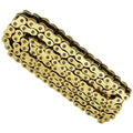 With O-Ring Drive Chain Gold Color for ATV Motorcycle 525 Pitch 120 Links New