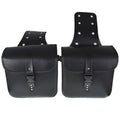 Pair Motorcycle Saddlebags Luggage Side Tool Bag PU Leather For Suzuki Kawasaki