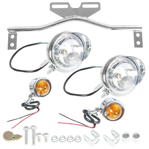 For Honda Motorcycle Driving Spot Fog Light Bar W/ Bracket Turn Signal