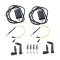 For Yamaha XJ750 1982-83 XJ750M 83 XJ750R 81-83 Ignition Coil Spark Plug W/ Caps