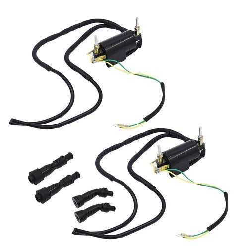 2Pcs Motorcycle Ignition Coil 12V For Kawasaki KZ Suzuki GS Honda CB 650 750 900