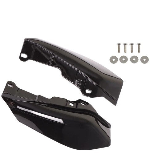 For 2009-2016 Touring Road Street Glide Black ABS Mid-Frame Air Deflectors