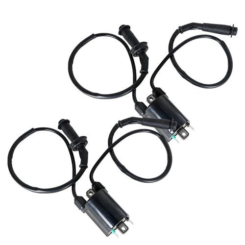 2 sets of Ignition Coil & Spark Plug Cap For Honda Shadow 1100 VT1100 87-07 US