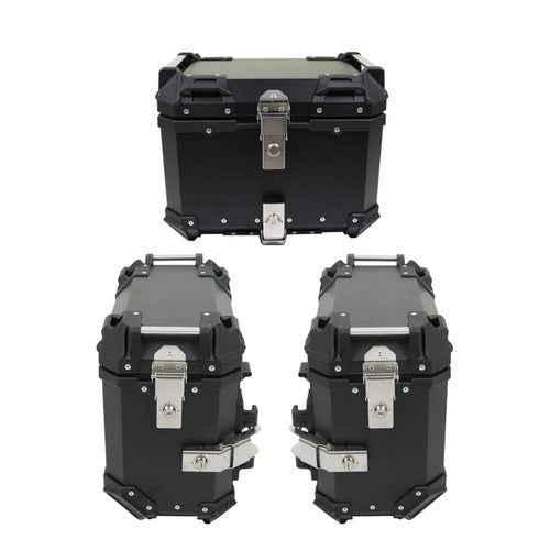 Motorcycle 36LSide Case Hard Saddlebag Aluminum 8 45LTop Case Tail Box Luggage