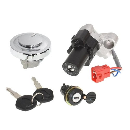 Ignition Switch Fuel Cap Seat Lock Set For Yamaha V-STAR 650 V-STAR 1100 1999-16