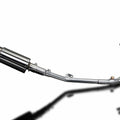 Delkevic 2-1 Exhaust System 8" Stainless Round Muffler Kawasaki Ninja 250R 11-13