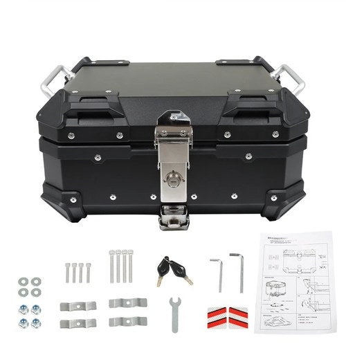 Motorcycle Top Case Trunk Waterproof Tail Box Luggage Rear Tour Box Storage 22L