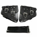 For Sportster 883 PU Leather Motorcycle Saddle Bags Saddlebag Luggage Bag
