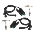 Ignition Coil & Spark Plug & Cap For Honda Shadow 1100 VT1100 1987-2007 2pcs