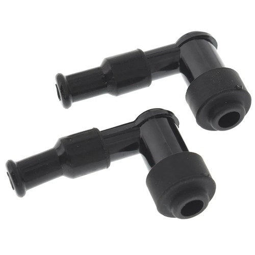2×Spark Plug Boot Cap Cover Resistor For LB05F 90 Degree ATV Motorcycle Snow