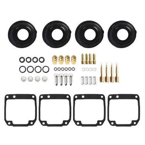 4 Carburetor repair kit with diaphragm Vacuum For Yamaha XJ550 Maxim 1981-1983