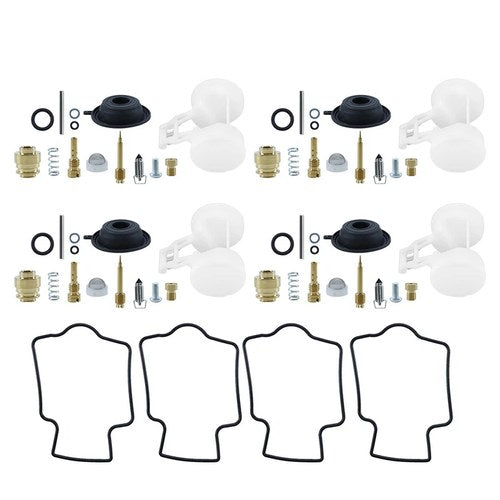 4X For Kawasaki Zx6R Zx600 ZZR600 Carburetor Repair Kit Diaphragm Float