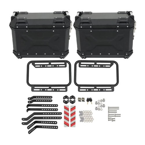 36L Motorcycle Tour Trunk & Mounting Bracket Side Case Hard Saddlebags
