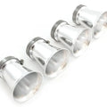 4 Pack Silver Air Filter Velocity Stack 39mm Honda CB500 CB550 CB750 Cafe Bobber