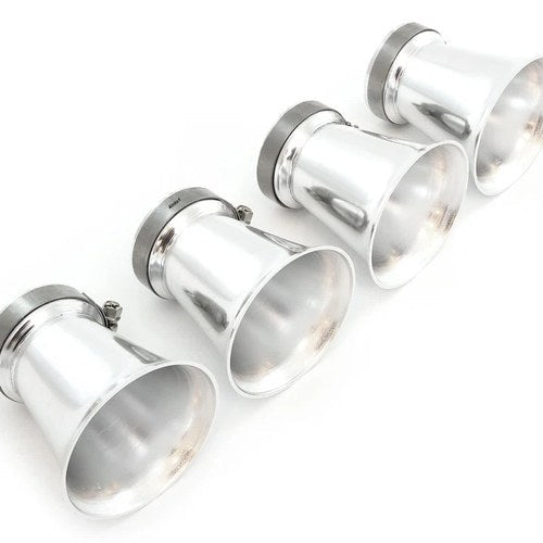 4 Pack Silver Air Filter Velocity Stack 39mm Honda CB500 CB550 CB750 Cafe Bobber
