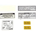 Warning Caution and Service Label Decal Set - 1971 1972 1973 Honda CB500K CB500