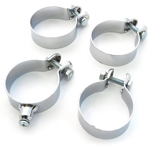 Motorcycle Exhaust Clamps Set of 4 - Honda CB400 CM400 CB450 CX500 GL500 GL650