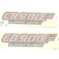 Side Cover Panel Decal Set - Honda CB900F Super Sport CB900 - 1982 - Black Model