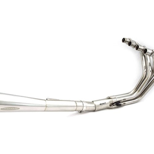 Delkevic 4into1 Stainless Steel Exhaust - Megaphone Muffler - Honda CB400F