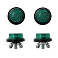 Green Reflector Motorcycle License Plate Bolts Set of 4 Reflectors Harley Car