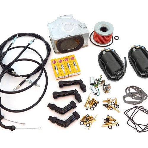 Ultimate Tune Up Kit Honda CB550K 1974 - 1976 Coils Filters Plugs Cables Points