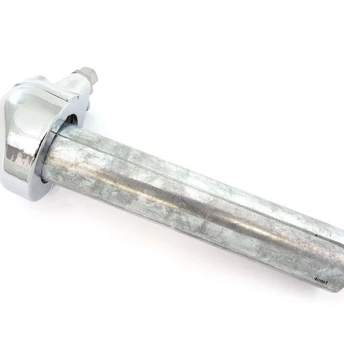 British Style Single Pull Motorcycle Throttle Assembly Tube - Chrome
