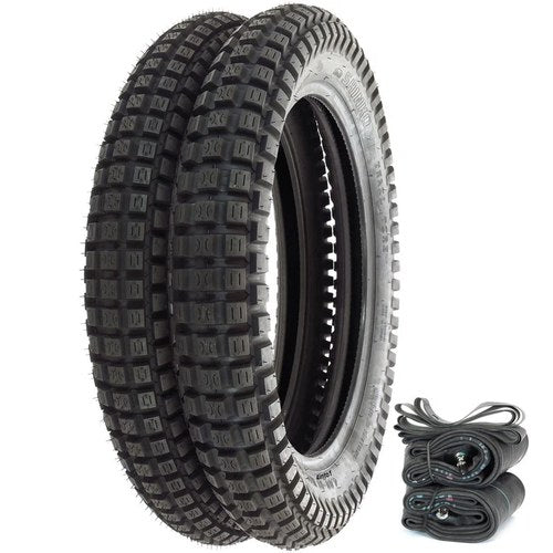 Shinko SR241 Trail Tire Set Honda CT90 90 CT110 CT200 CL125A Tires Tubes Strips