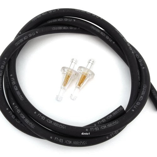 5 Feet - 5.5mm Genuine Honda Motorcycle Fuel Line & 2 Clear Filters Set