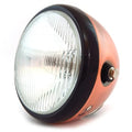 6.5" Bullet Side Mount H4 Halogen Motorcycle Headlight - Bronze Gloss Black