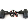 Flat Black Aluminum Turn Signals - Smoke Lens Single Filament Honda Bobber Cafe