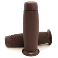 Rebel Motorcycle Grips - Cafe Brown - Retro Cafe Racer Bobber Tracker Chopper