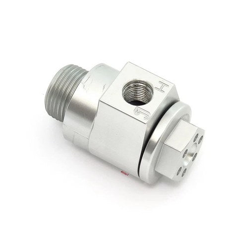 Joker Machine CB750 Machined Aluminum Oil Pressure Gauge Mount - Clear