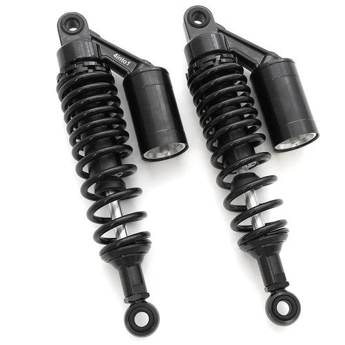 Black Remote Reservoir Motorcycle Shocks - Eye To Eye - 310mm - 320mm