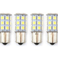 Set of 4 - LED Bulbs - 27 Smd - 1156 - White - RV Camper Car Truck Motorcycle