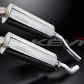 Delkevic 14" Stainless Oval Mufflers - Honda ST1300 2003-2015 Exhaust