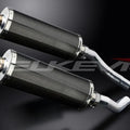 Delkevic 14" Carbon Oval Mufflers - Honda ST1300 2003-2015 Exhaust