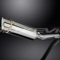 Delkevic Mini 8" Stainless Steel Round Muffler Slip On - Honda CBR250R 2011-2014