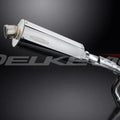 Delkevic 14" Stainless Steel Oval Muffler Slip On - Honda 599 CB600F 2004, 2006