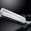 Delkevic 14" Stainless Steel Oval Muffler Slip On - Honda CBR600 F3 1995-1998